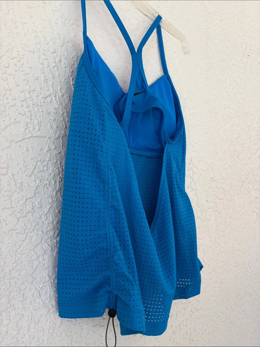 Nike Electric Blue Performance Tank with White Swoosh size L